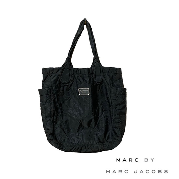 Marc Jacobs Black Nylon Work Wear Tate Tote Bag - Picture 1 of 6